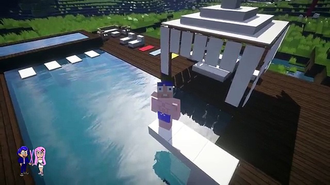 CÓMO HACER UNA PISCINA MODERNA EN MINECRAFT