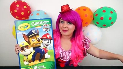 Coloring Rocky ♻️ PAW Patrol GIANT Coloring Book Page Crayola Crayons | KiMMi THE CLOWN