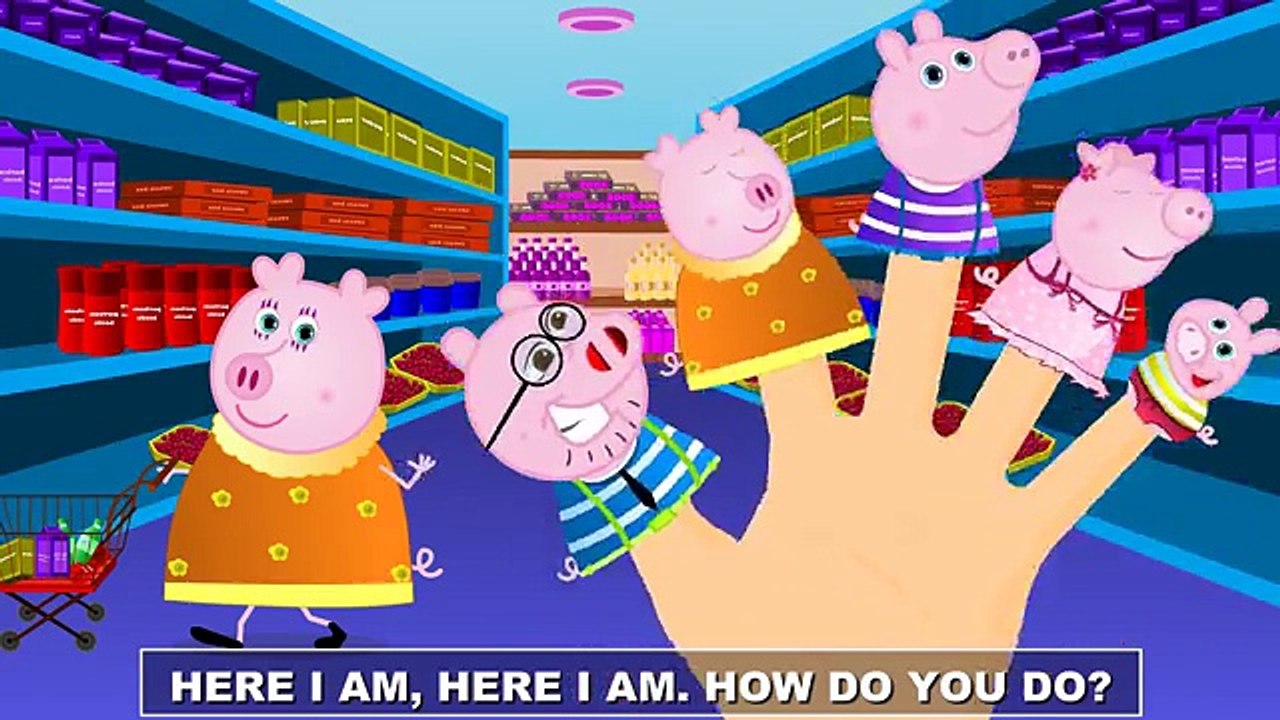pappa pig finger family | Five little piggies jumping on the bed and many more nursery rhymes