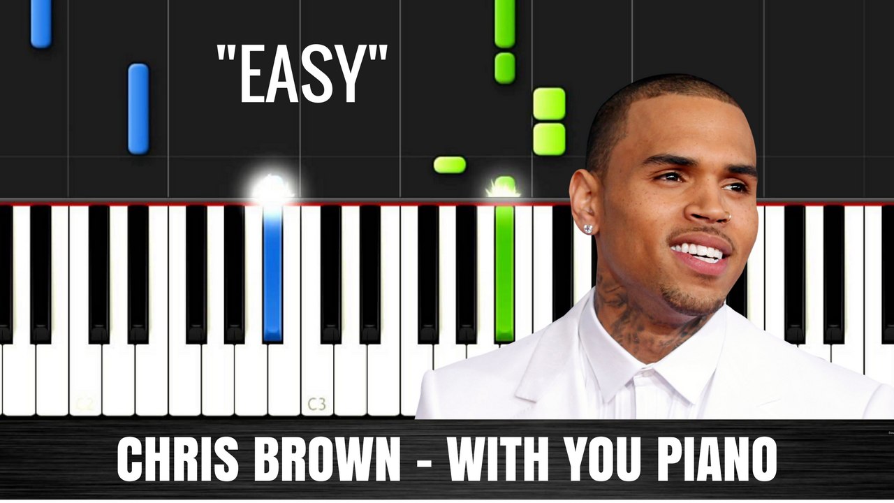 Chris Brown - With You Piano Tutorial with Lyrics