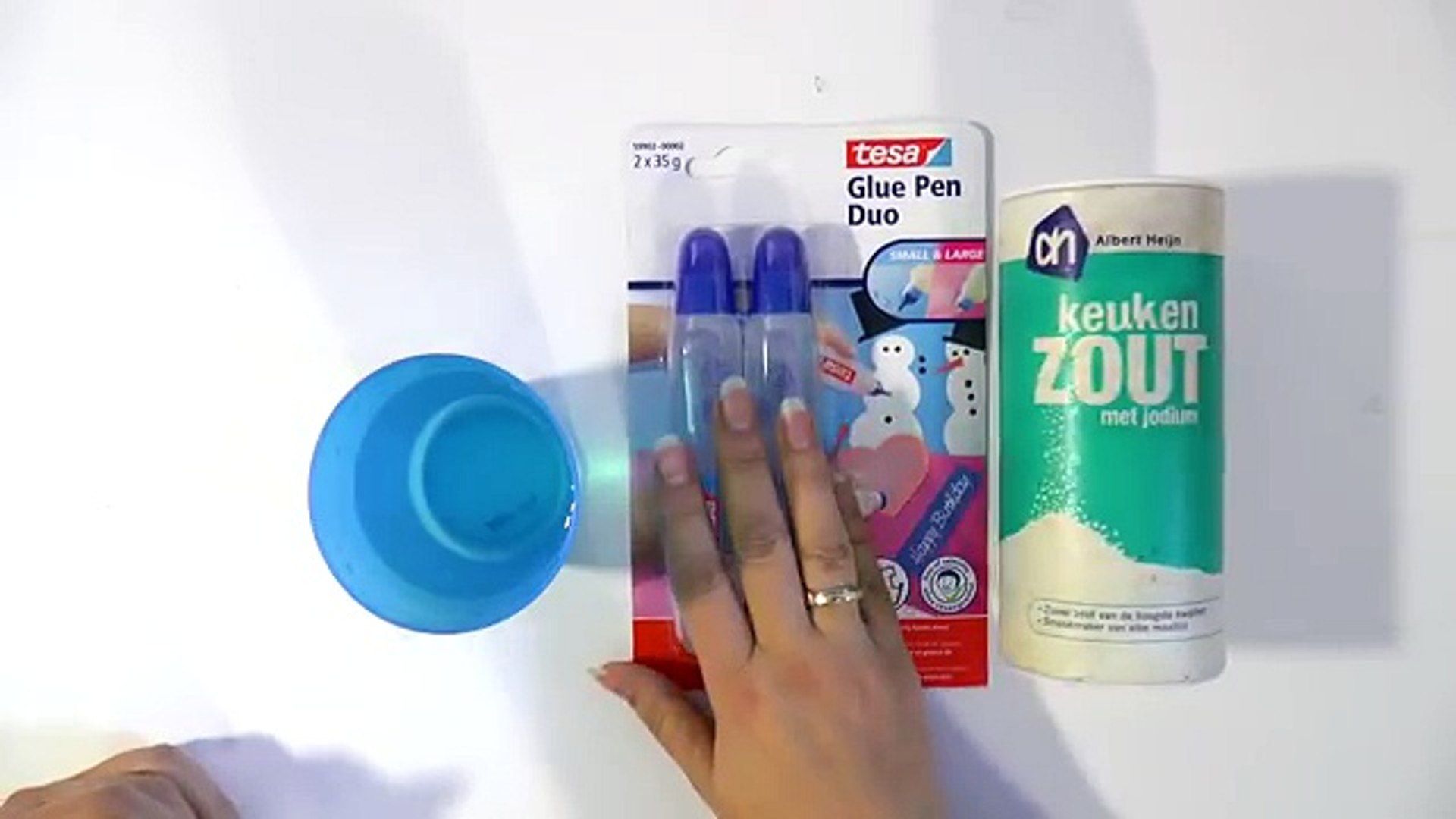 Slijm van water, lijm en zout maken - SLIME DIY (geen lensvloeistof! geen  wasmiddel)─影片 Dailymotion