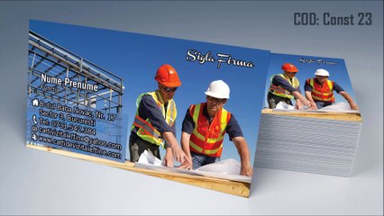 Carti de vizita Constructii Inginer Constructor by CDVi