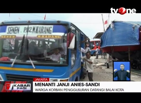 Korban Penggusuran Menanti Janji Anies-Sandi