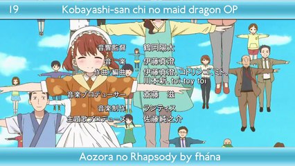 TOP 25 anime openings of 2017