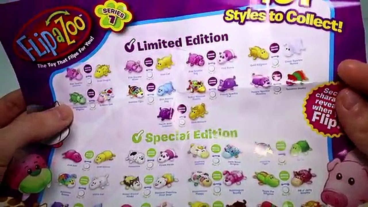 Flip a Zoo Series 1 Collectible Figures Blind Bags and Plush Unboxing Toy Review