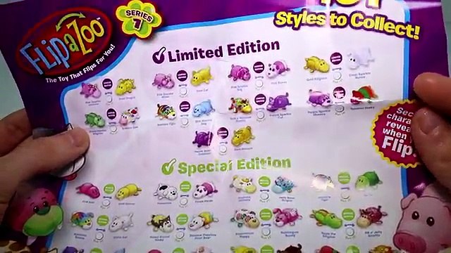 Flip a Zoo Series 1 Collectible Figures Blind Bags and Plush Unboxing Toy Review