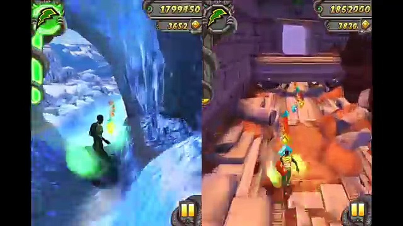 Temple Run 2 Gameplay | Usain Bolt Special | Sky Summit, Spooky Summit, Frozen Shadows, Blazing Sand
