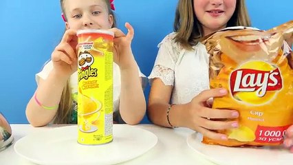 Чипсы PRINGLES против LAYS ЧЕЛЛЕНДЖ! Какие вкуснее?