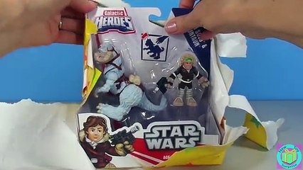 Star Wars Playskool Galic Heroes Han Solo & Tauntaun and Darth Vader w/ Sith Training Droid