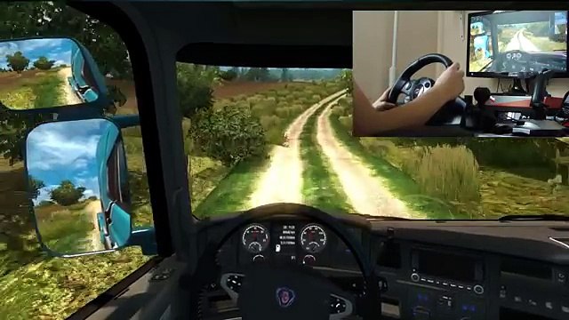 [PL/ENG/RUS] Euro Truck Simulator 2: Offroad (RusMap) + Logitech Driving Force GT (Scania R730)