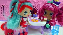 Season 8 Shopkins Shoppies Doll World Vacation British Tea Party with Jessicake + Tippy