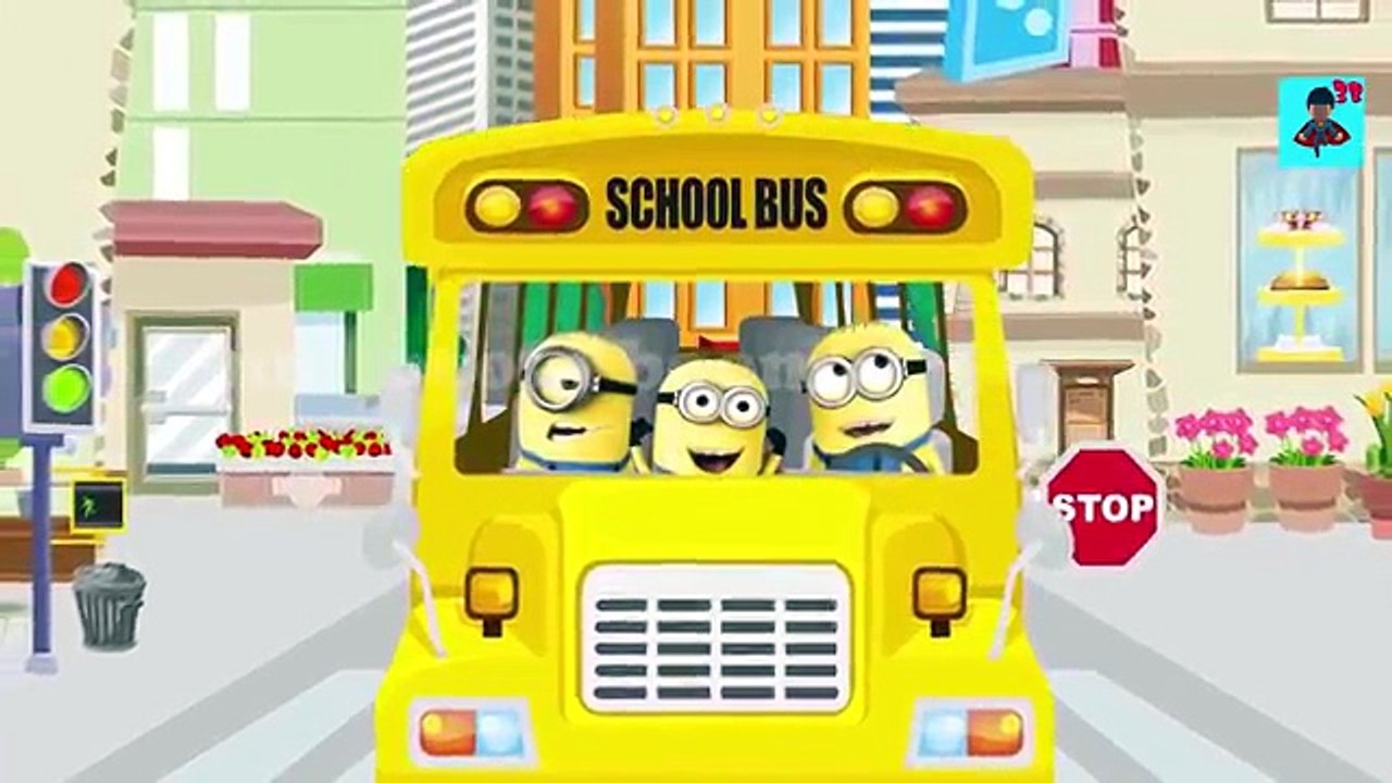 Minions Wheels on the bus Minions Nursery Rhymes for Children