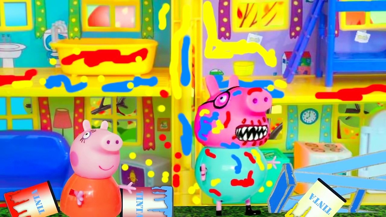 Peppa e George Quebram o Vaso Da Mamãe Pig