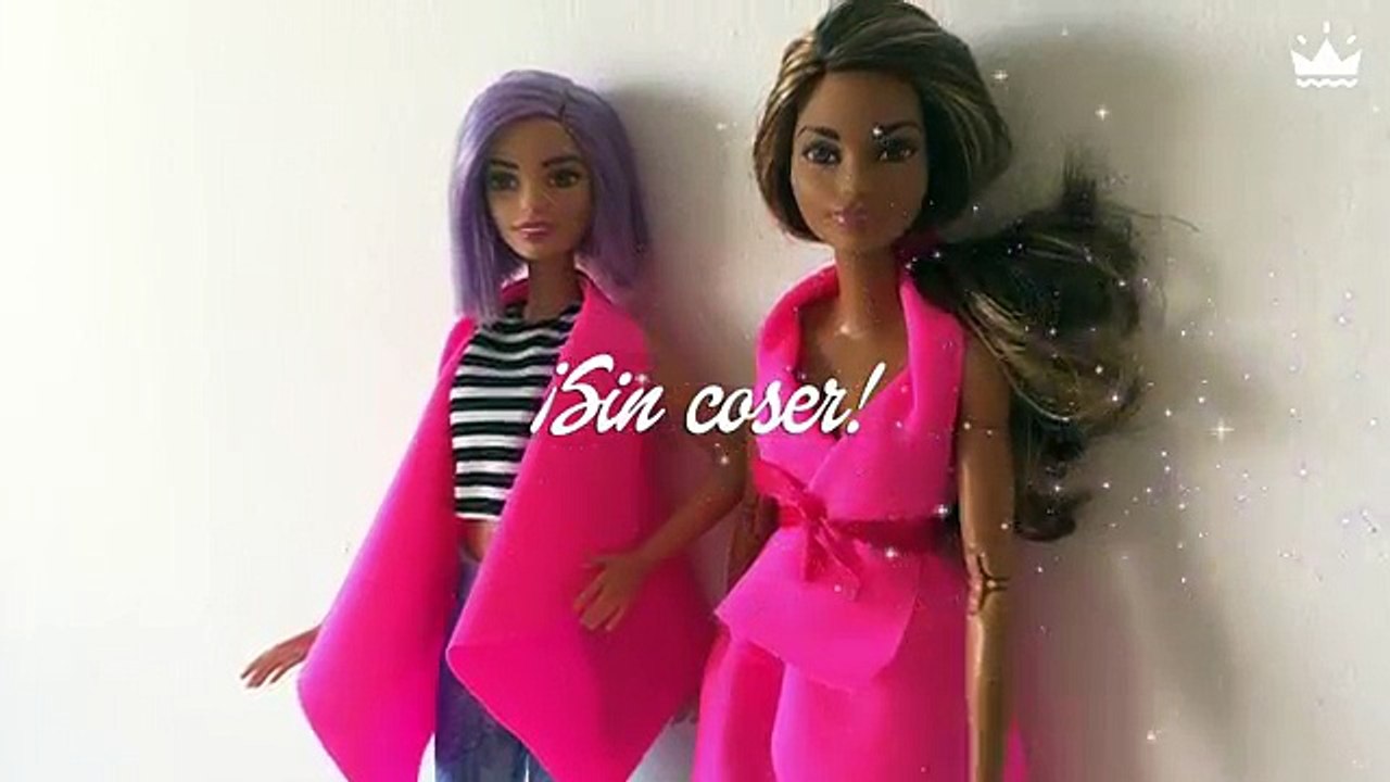 Cómo hacer Ropa para Barbie ¡Sin coser! VESTIDOS, FALDA, TOP Y CHALECO.  Recopilatorio─影片 Dailymotion