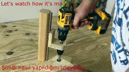Making a Mobile Drill Press (Drill Guide) - El Yapımı Matkap Kılavuzu