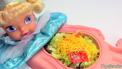 Best Learning Video Baby Cinderella Eats Taco Bell Mr. Doh Belly