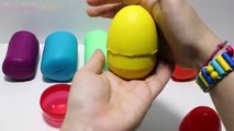 Learn Colors along Play Doh clay Peppa Pig Eggs Dinosaur Fun and Play Doh Toys Creative for Kids