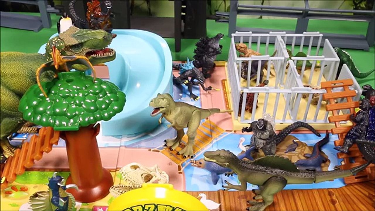 New DINOSAUR ZOO ADVENTURE PLAYSET TAKARA TOMY TOYS Learn Dino Names For Kids Unboxing Vs T-Rex