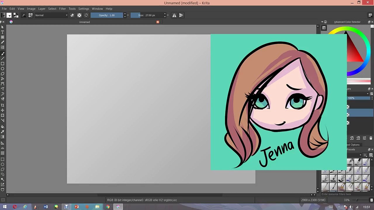 HOW TO PAINT IN KRITA | Digital Art Tutorial | Jenna Drawing