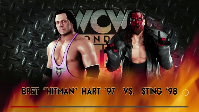 WWE 2K18 | Bret Hitman Hart '97 vs. Sting '98 (nWo WolfPac) | WCW Monday Nitro: Classic Match