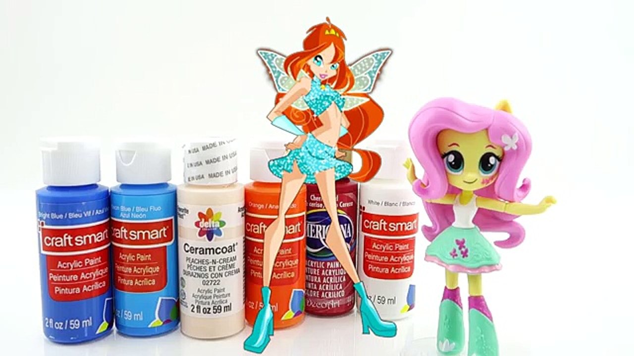 New Winx Club Bloom Doll Tutorial DIY with Resin Fairy Wings - MLP Equestria Girls Custom