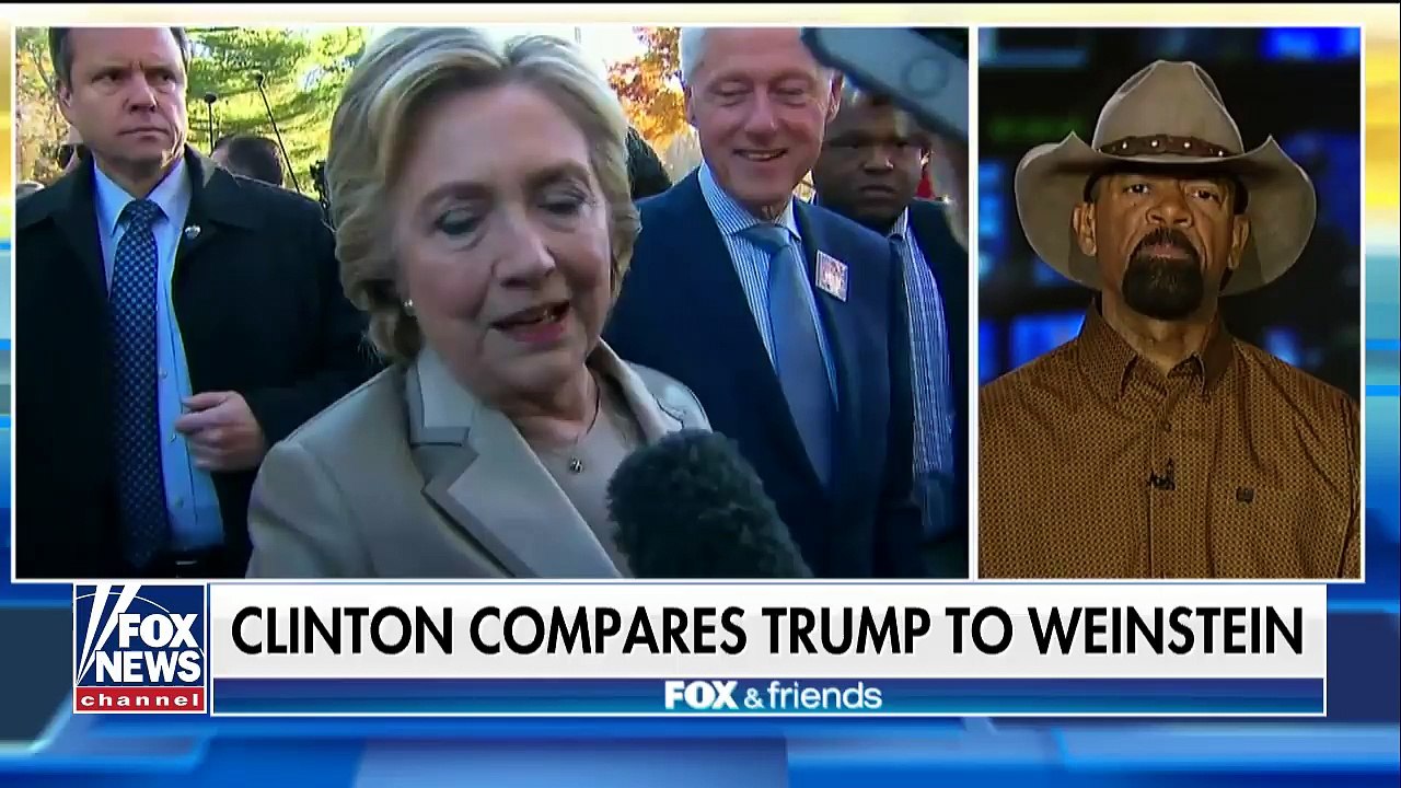 David Clarke slams Clinton for comparing Trump to Weinstein-urOrh4Vw7oA