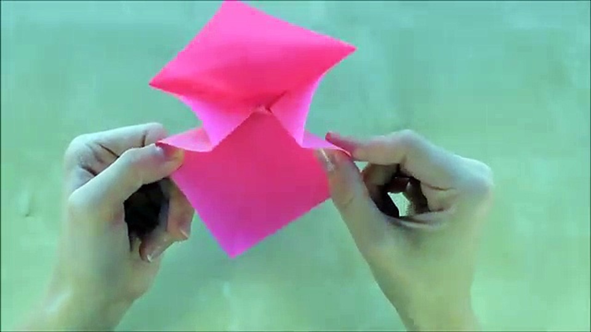 Origami Schleife Falten