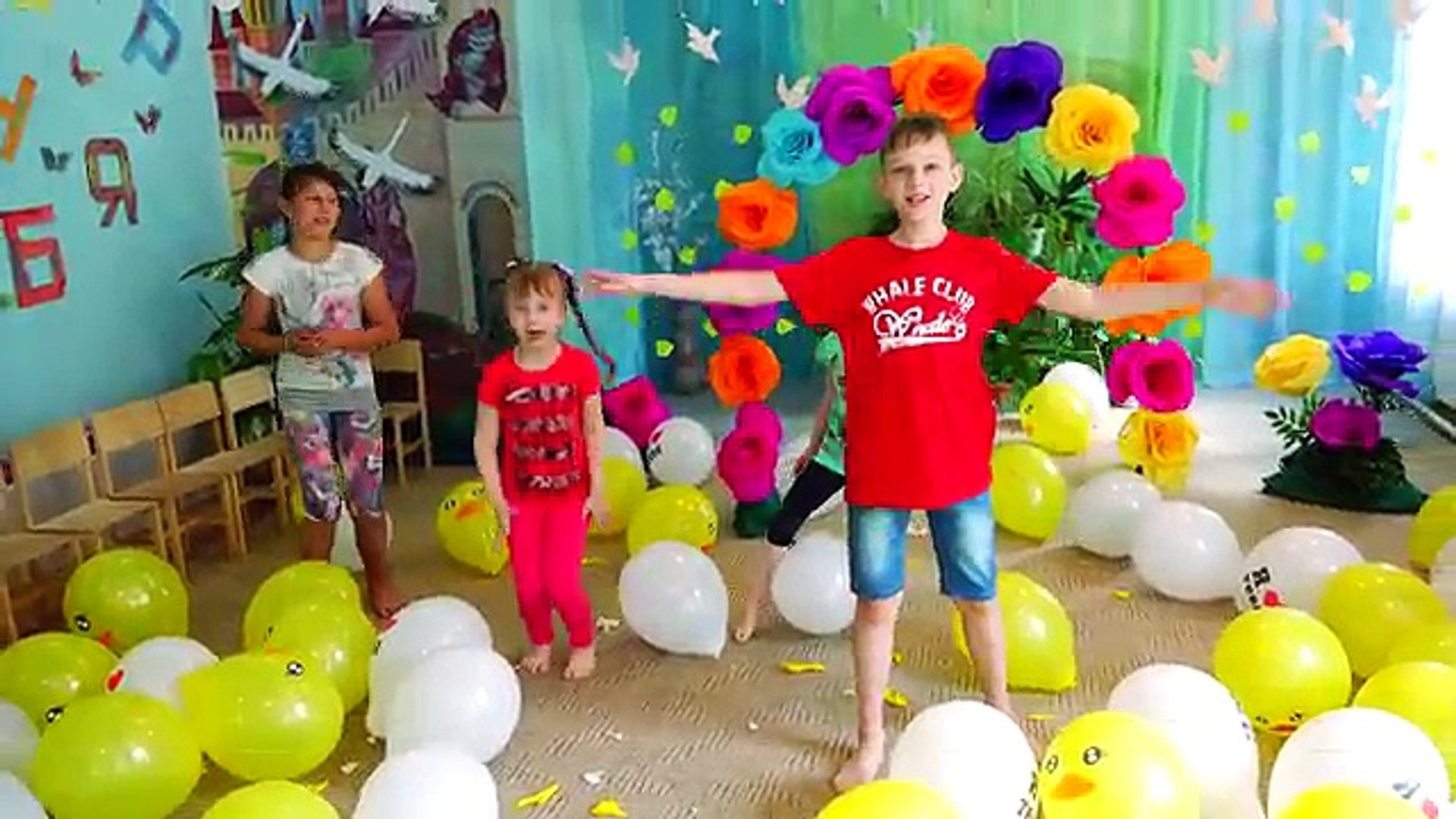 ⁣Челлендж Воздушные шарики Лопаем много шариков на скорость BALLOON CHALLENGE 4К