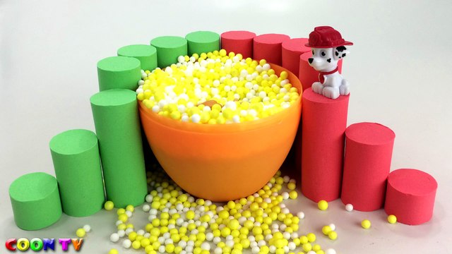 Learn Colors Kinetic Sand Rainbow Cake VS Bad Baby Paw Patrol Colors For Children Fun