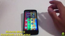 Ya llego la ualización al Motorola Moto G a 4.4.4 vía wifi