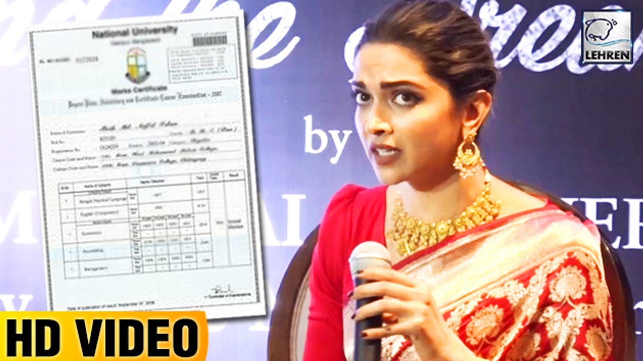 Deepika Padukone Reveals Her Real Education