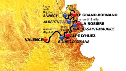 Carte du Tour de France 2018
