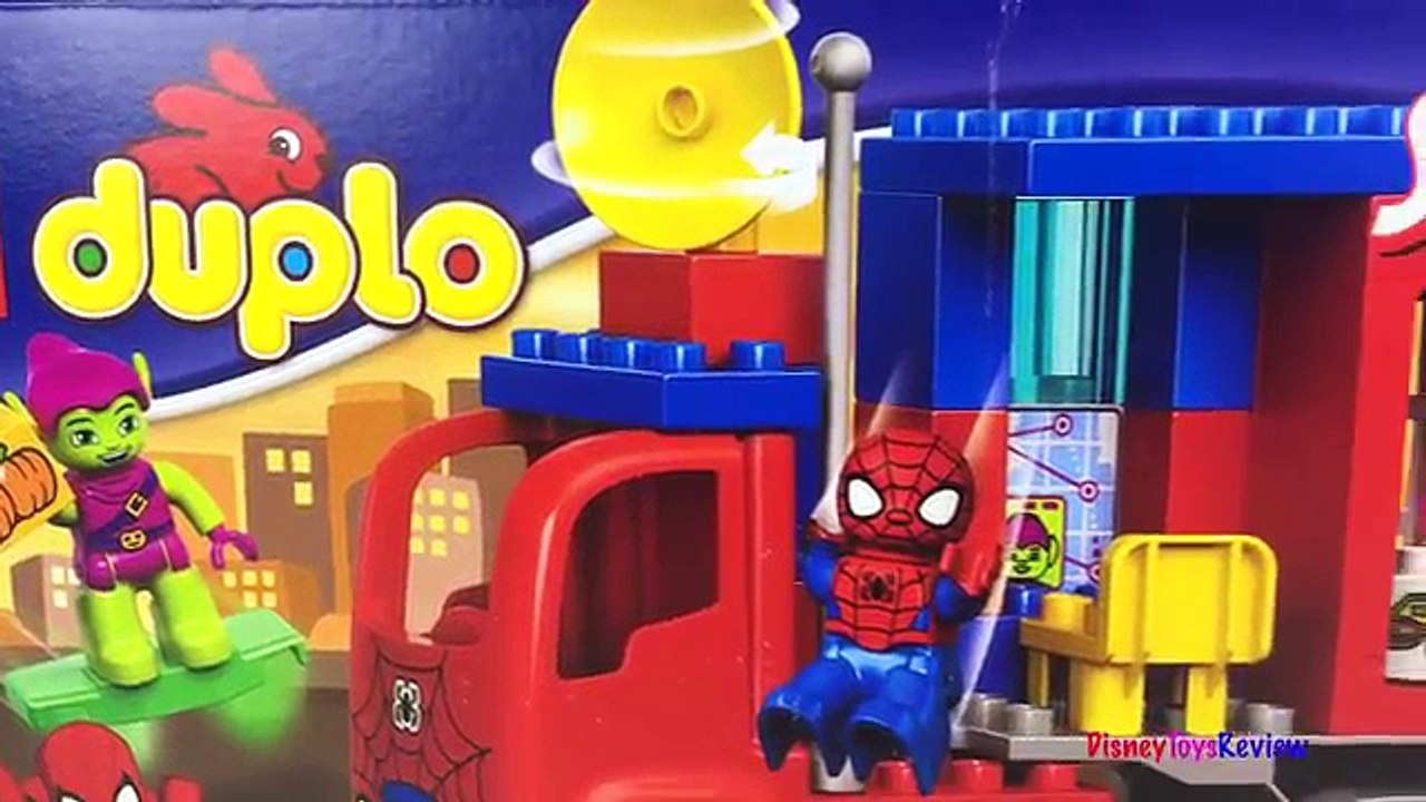 LEGO DUPLO MARVEL ID 10608- SPIDER TRUCK ADVENTURE SPIDERMAN & GREEN GOBLIN STOP MOTION - UNBOXING