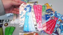 Disney Princess Elsa Sticker Dress up Finding Dory English Learn Numbers Colors Toy Surprise