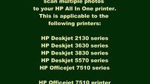 HP Deskjet 3630 - Scanning Multiple photos on HP AiO printers (new)