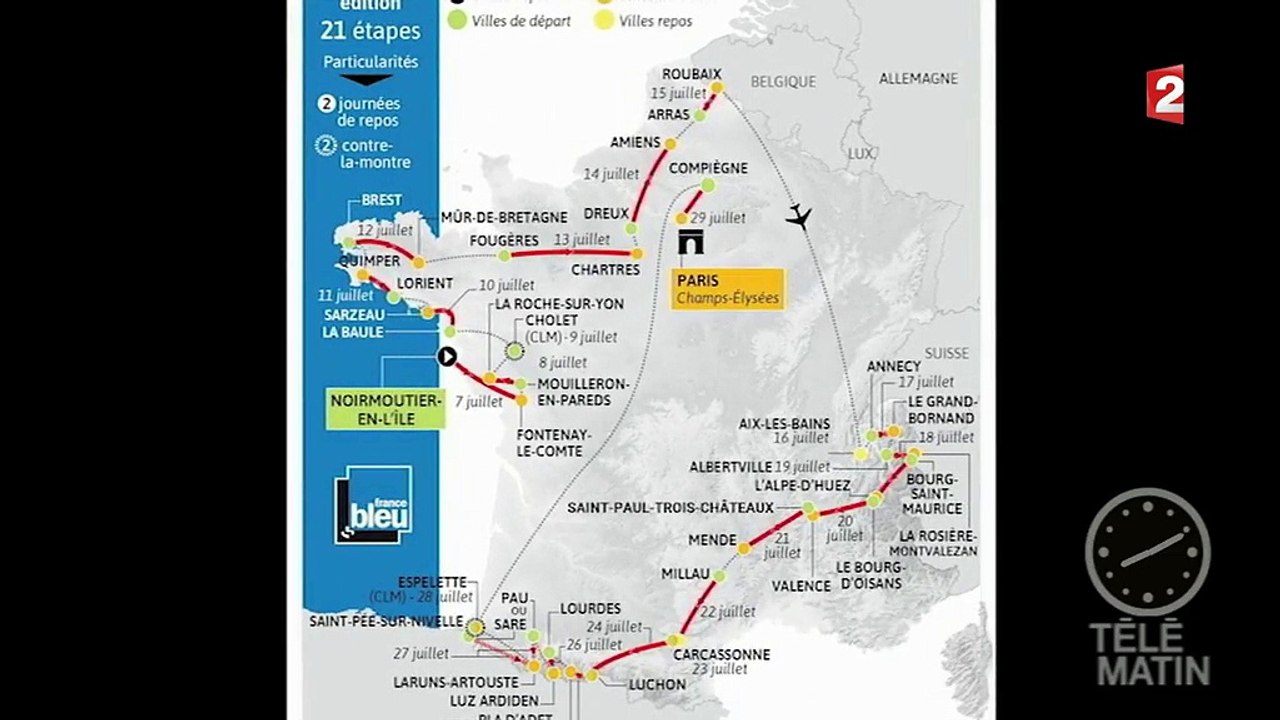 Tour de France 2018 : les premiers contours du parcours