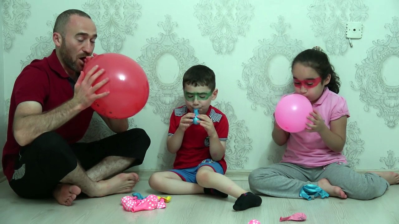 Eğlenceli BALON patlatma yöntemleri !!! - Çok eğlendik - BALLOON fun blasting methods !!!