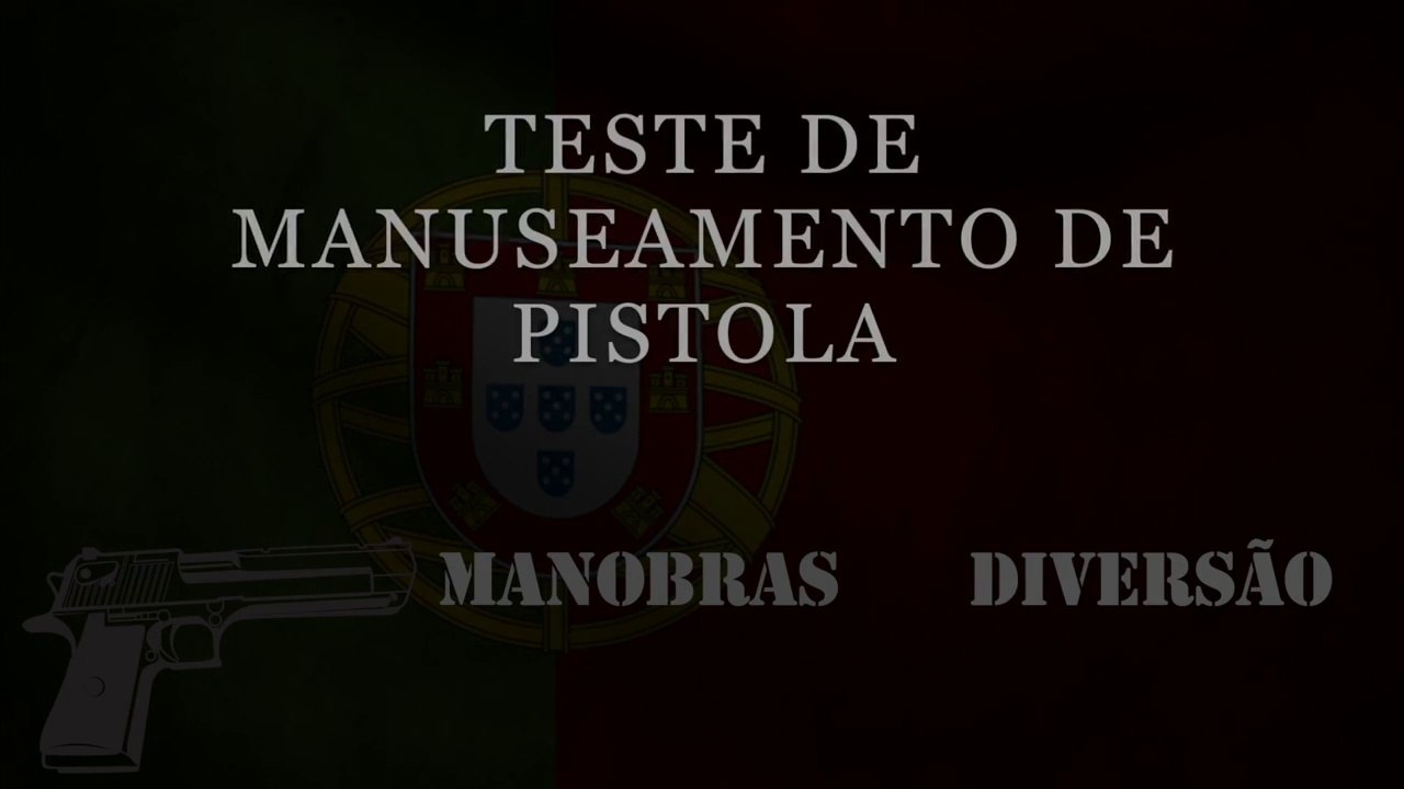 Tutorial - Exame para a Licenca Federativa A/D - Manuseamento de Pistola