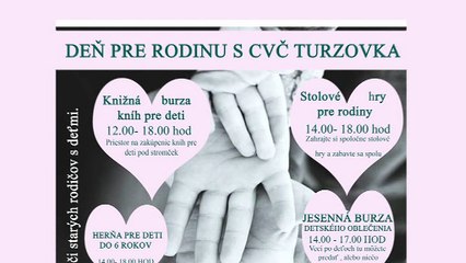 DEŇ PRE RODINU V CVČ - POZVÁNKA