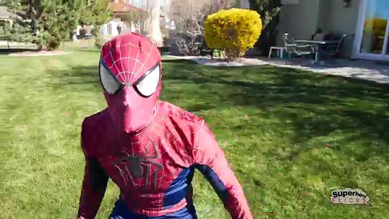 Blue Spiderman vs Joker, Hulk, Symbiote, Bane, Thor, Deadpool | Real Life Superhero Movie Mashup!