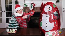 GIANT EGG SURPRISE OPENING SNOWMAN & Christmas Surprise Superhero Toys Kids Video