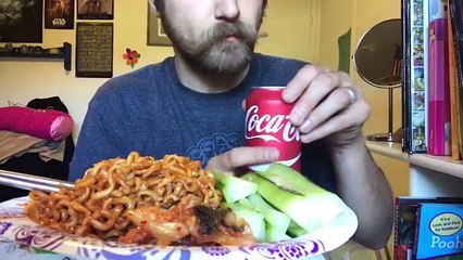 ASMR Eating Spicy Noodles