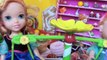 Elsa and Anna Toddlers Giant Candy Land Store Eat Food Frozen Barbie Giant Gummy Bear Toys In Action
