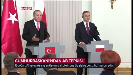 Cumhurbaşkanı Erdoğan'dan AB'ye: Minderden kaçan biz olmayacağız