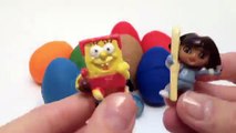 Play Doh Surprise Eggs Peppa Pig Lego Monsters University The Smurfs Dora Hello Kitty Toys