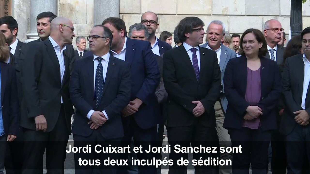 Catalogne: rassemblement contre la détention d'indépendantistes