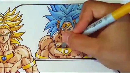 Drawing the Evolution of Broly the Legendary Super Saiyan