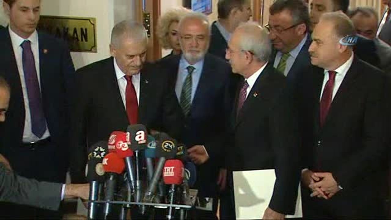 Başbakan Yıldırım-Kılıçdaroğlu Görüşmesi Sona Erdi