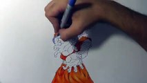 Drawing Goku Super Saiyan god