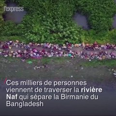 L'exode massif des Rohingyas vu du ciel